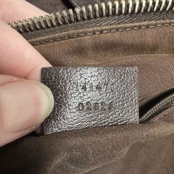 Auth Gucci GG Canvas Brown Abbey Tote Handbag - Picture 16 of 16